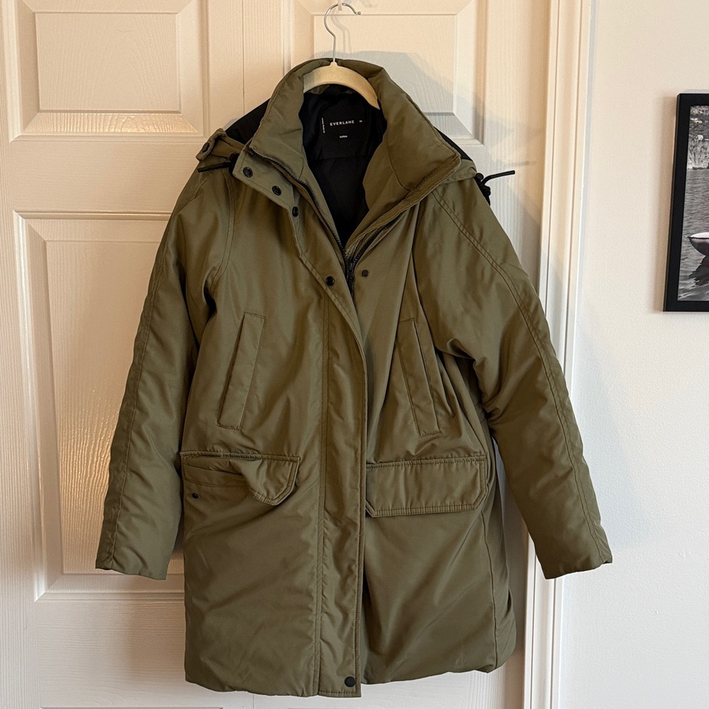 XS Everlane Green ReNew Parka